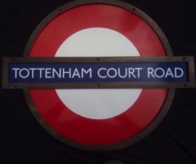 london Underground Roundel Tottenham Court Roaf